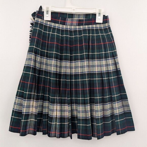 Vintage Triminghams Bermuda Skirt Women Size S Tartan Plaid Kilts Dark Academia - Picture 2 of 11